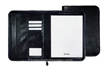 EBONY A4 ZIPPER PORTFOLIO