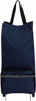 FOLDABLE SHOPPING BAG WITH TROLLEY
