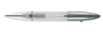 Flash metallic pen with light