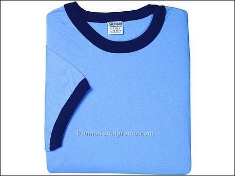 Gildan T-shirt Cotton Ringer, FA109 Carolina Blue/