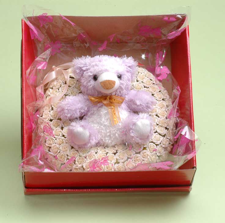 bear and rose for valentine's day
  
   
     
    