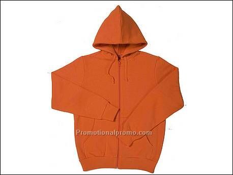 Hanes Men's Sweater Beefy Hooded Jacket, Orange