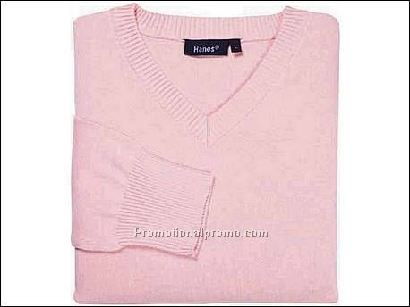 Hanes Pullover V-Neck, Rose