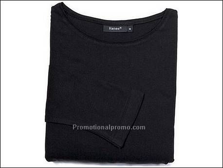 Hanes T-shirt 3/4 Sl Elegance, Black