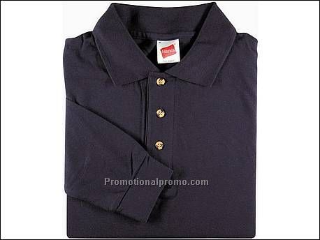 Hanes Top Polo L/S, Navy