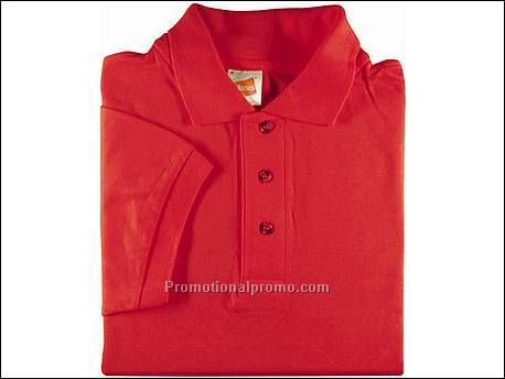 Hanes Top Polo Pique S/S, Red