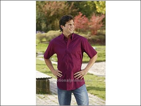 Heren Oxford Shirt Korte Mouw
