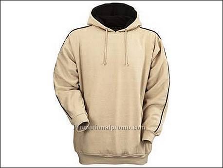 Hooded sweater. 1x1 rib gebreide manc...