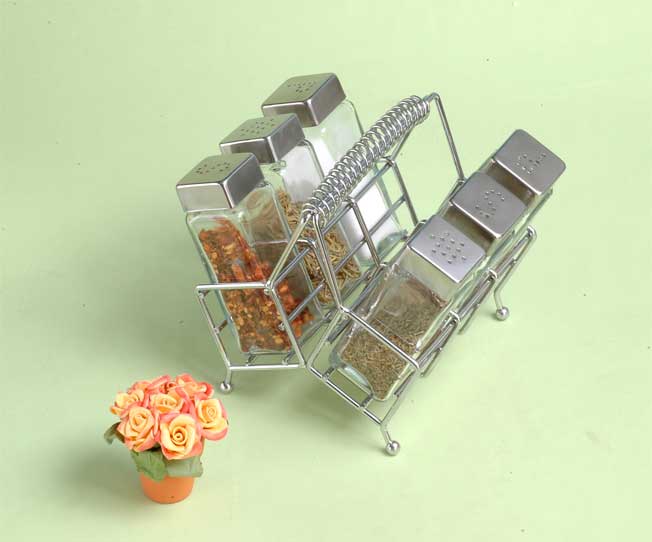 spice set with metal stand
  
   
     
    