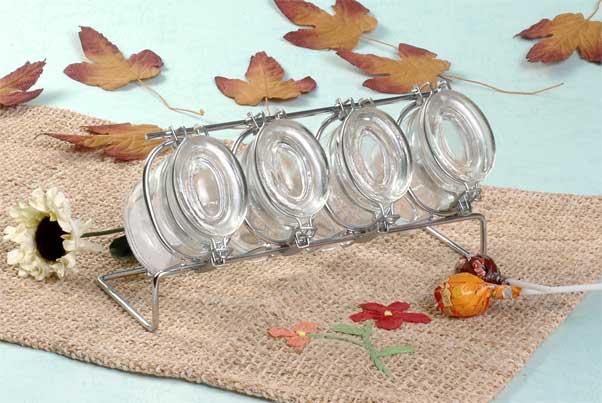 cruet set with metal stand
  
   
     
    