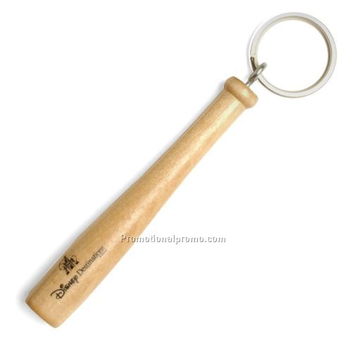 Keychain - Mini Wood Baseball Bat Key Chain