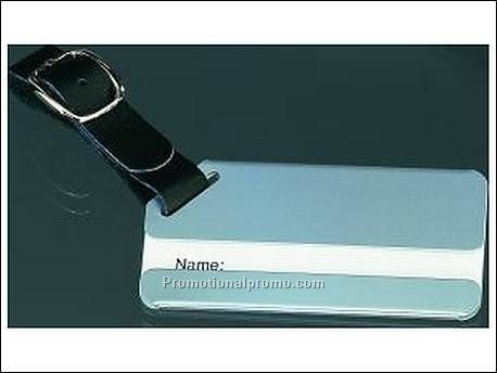 Kofferlabel, metaal, mat-zilver,...