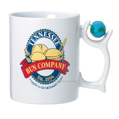 Mug - White Spinner Mug ™, 12 oz