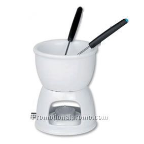 PORCELAIN CHOCOLATE FONDUE SET