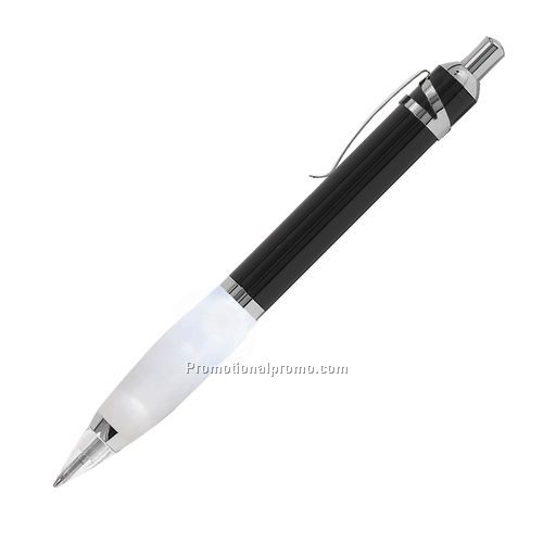 Pen - Plunger Action Retractable Ballpoint Light Pen