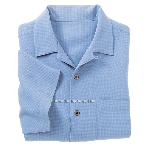 Shirt - Port Authority Signature Silk Blend Camp Shirt, Silk / Cotton