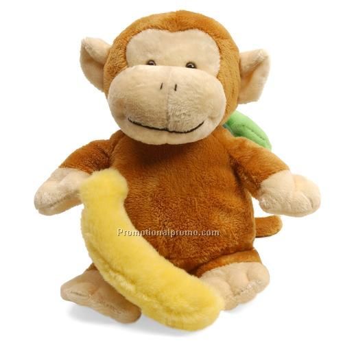 Stuffed Toy - Pudgy Plush Monkey, 9