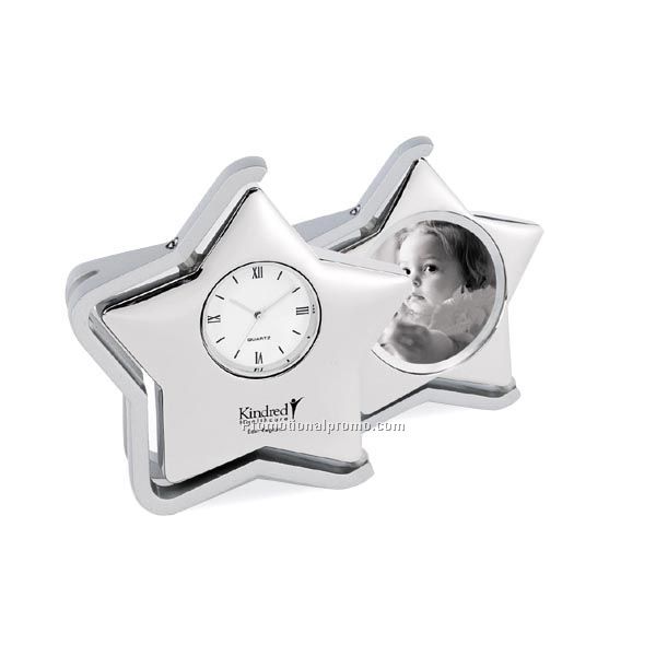 Swivel Star Clock w/ Photo A-645