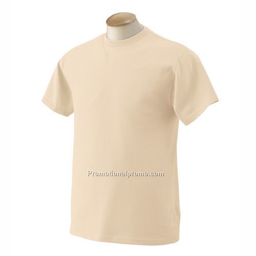 T-Shirt - Fruit of the Loom 100% Cotton Short Sleeve, Natural