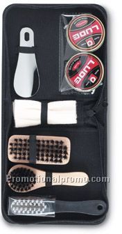 Travel shoe polish set