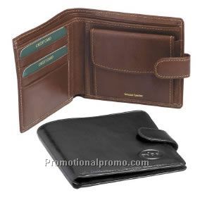 Wallet with coin purse & tab