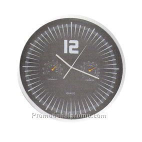 Weather station wall clock