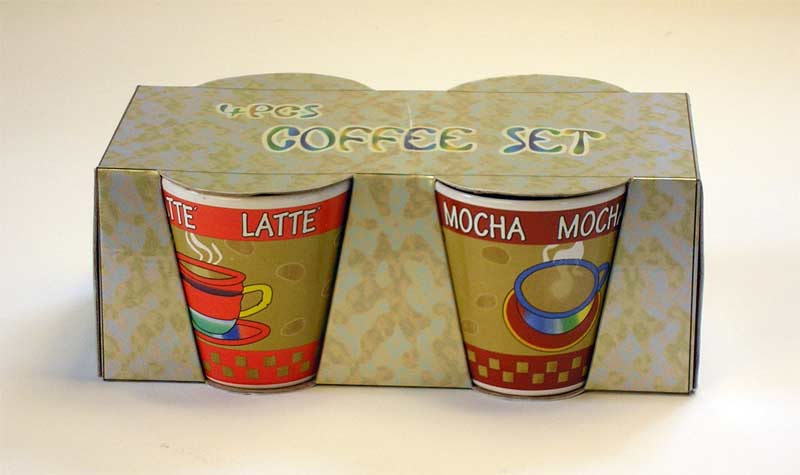 coffee set with decal
  
   
     
    