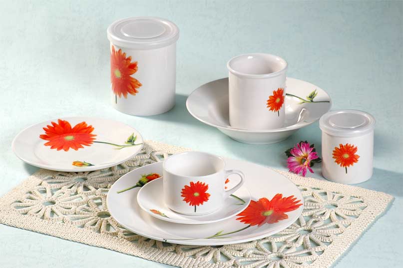 dinner set with decal
  
   
     
    