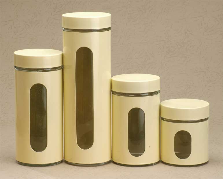 storage jar set with metal lid
  
   
     
    