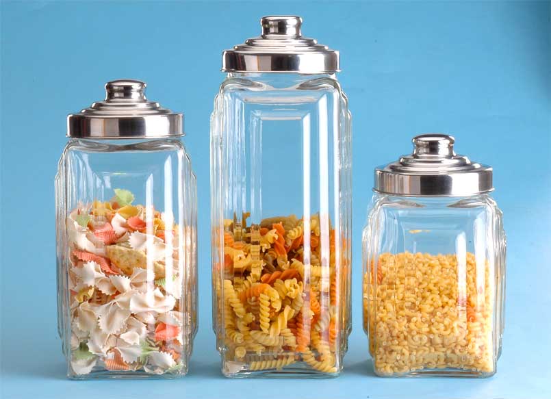 storage jar set with metal lid
  
   
     
    