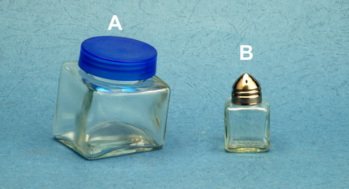 Cruet set with metal lid
  
   
     
    