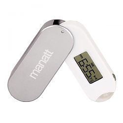 Oval Travel Clock w/LED Flashlight FL-241SL