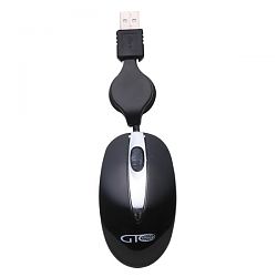 Retractable Mini Optical Mouse MS-1872BK