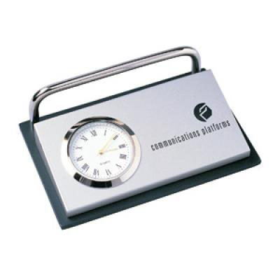 Card Holder with Clock