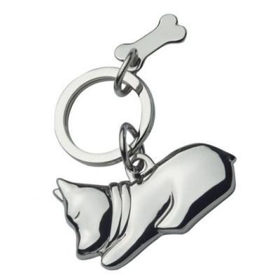 Metal Dog Keyring