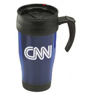 16 Ounce Double Plastic  Wall Travel Mug