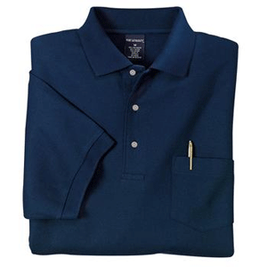 Port Authority Silk Touch Pique Knit Sport Shirt with Pocket