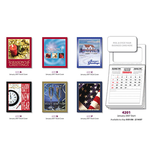 Magnetic 12-Month Calendar -  w/Cover
