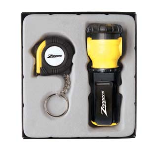 Mini Tape Measure  & Mini Flashlight Gift Set