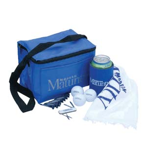 6 Pack Personalized Cooler Bag Tournament Pack  - With Custom MaxFli PowerMax Balls