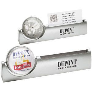 Lunea III Sphere Clock, Photo Frame, Business Card Holder