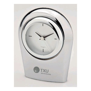 RIFLETTA Chrome Retro Desk Clock