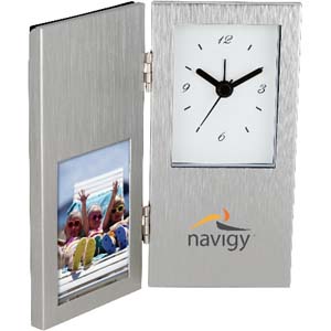 HINGED CLOCK & PICTURE FRAME