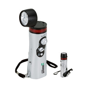 MINI SURVIVAL FLASHLIGHT/RADIO