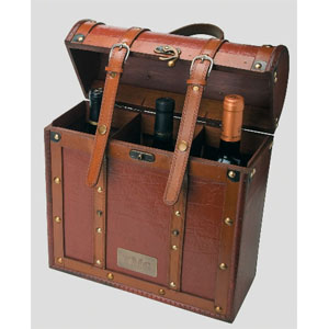 TESORO III Wooden Triple Wine Box