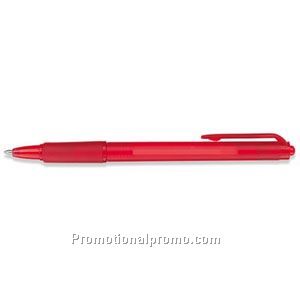Paper Mate PC 8 Retractable Translucent Red Barrel/Red Trim Ball Pen