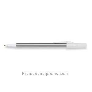 Paper Mate Write Bros Silver Barrel/Clear Trim, Black Ink