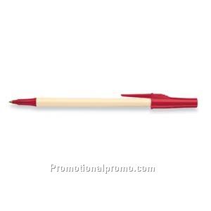 Paper Mate Write Bros Cream Barrel/Red Trim, Black Ink