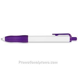 Paper Mate PC 39 Retractable White Barrel/Purple Trim Ball Pen