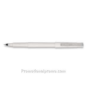 uni-ball Micro Pearlized White Barrel, Black Ink Micro Roller Ball